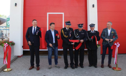 Uroczyste otwarcie remizy strażackiej OSP Lusina