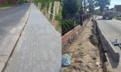 Trwa budowa chodnika w miejscowości Jastrzębce