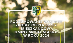 Podsumowanie wymiany źródeł ciepła przez mieszkańców Gminy Środa Śląska w roku 2024