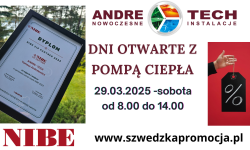 23 marca odbędzie się Dzień Otwarty w ANDRE-TECH. Wszystko o pompach ciepła w jednym miejscu