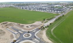 Postęp prac drogowych na drodze Wróblowice – Lutynia