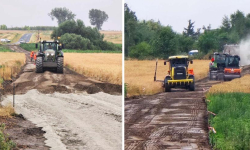 Nowa droga transportu rolnego w Świętem powstaje w ekspresowym tempie