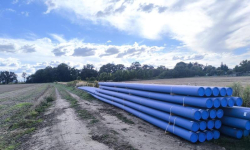 Budowa sieci tranzytowej wody surowej w Gminie Miękinia