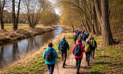 Rajd pieszy wzdłuż Jeziorki