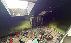 Pożar w Brodnie. Spłonęło wyposażenie jednego z pomieszczeń