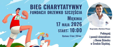 Serce na trasie, pomoc na mecie. Charytatywny bieg w Miękini już 17 maja